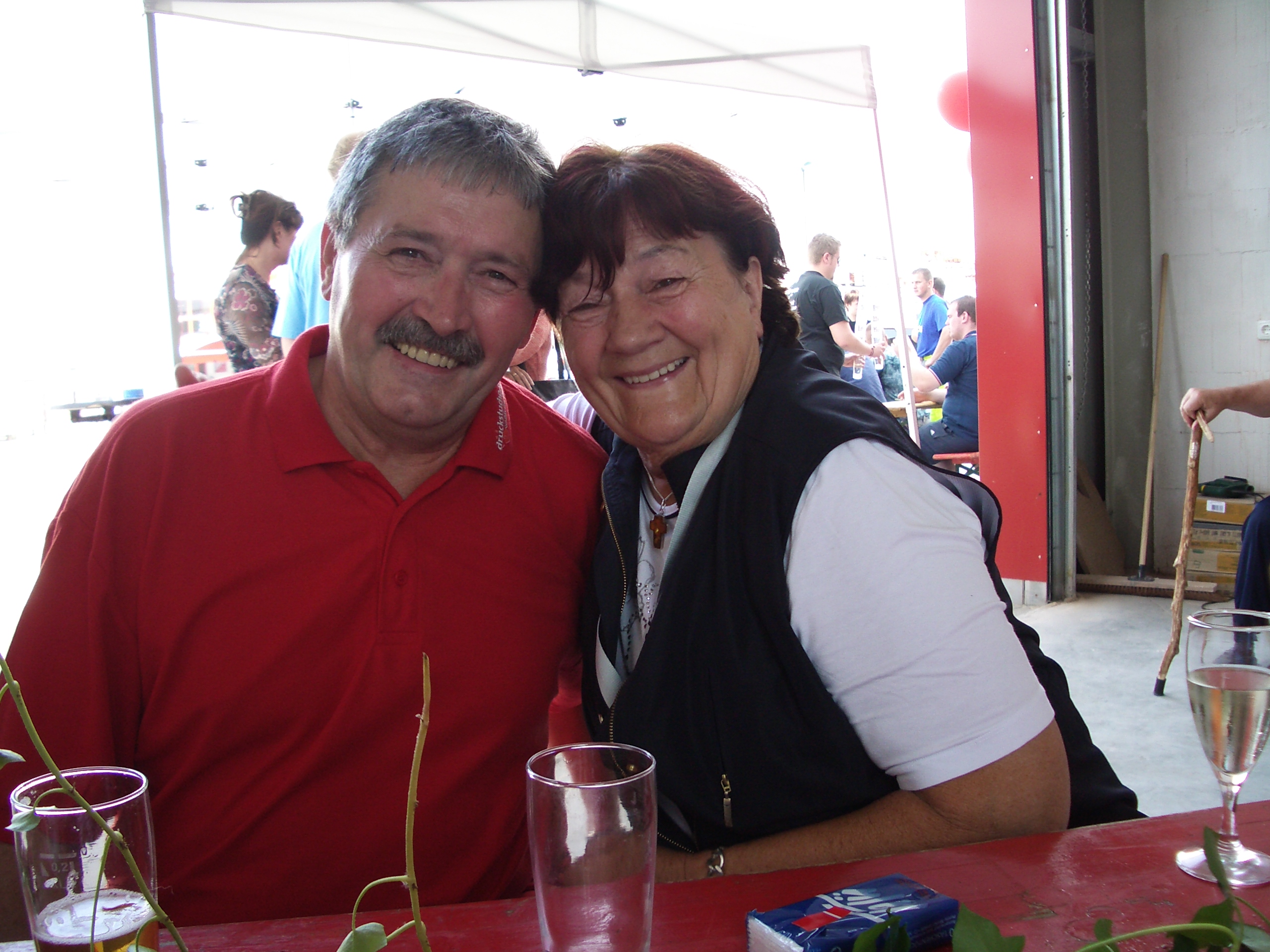 Klaus Dittmer und Christel Lohmann beim Sommerfest 2006